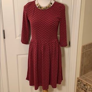 Maison Jules 3/4 Sleeve Fit & Flare Dress